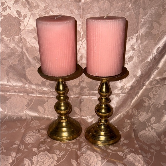 Hosley Other - Vintage Hosley Brass Candle Holders